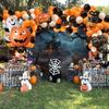 Spooky Halloween Haunted House Tapestry Moon & Pumpkin Wall Hanging for Living Room Party Home Decor Room Decoration