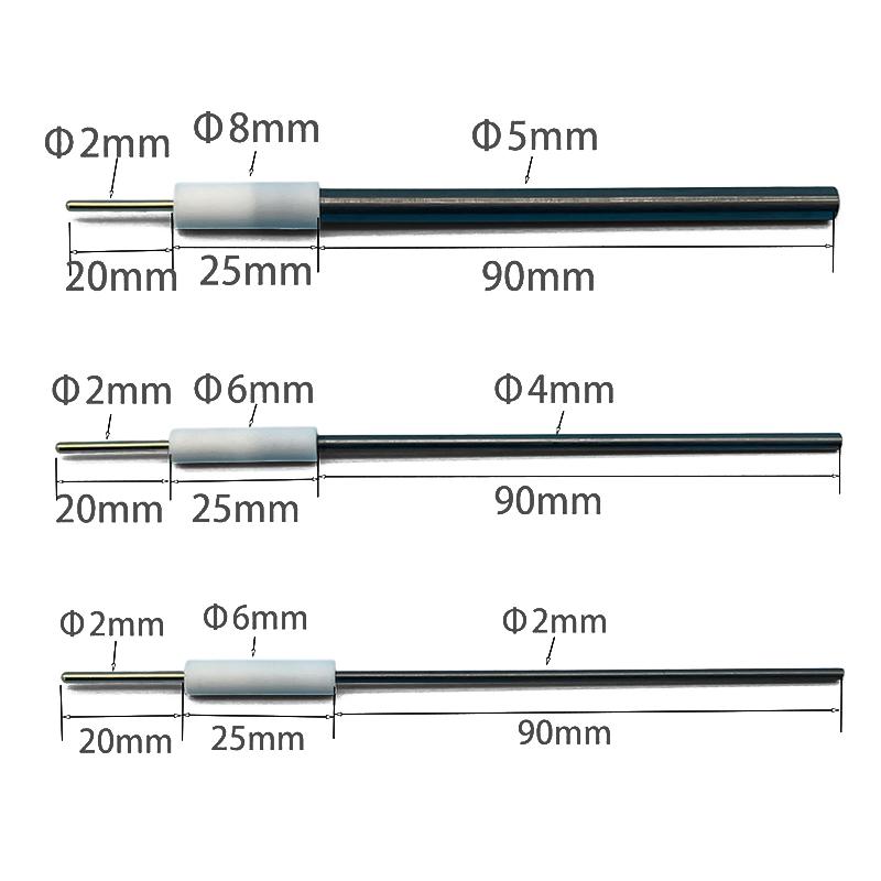 3/4/5/6 mm Elektrod Forskningsstav Elektrolyser Högrent Elektrolyser Anod Kolstav