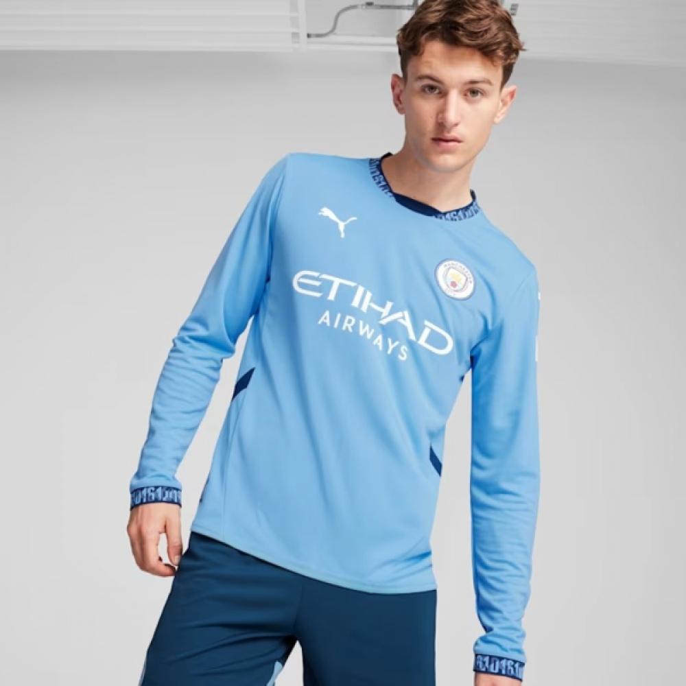 

Puma Men S Man City Mcfc Home Long Sleeve Replica jerSey 775076 01 M