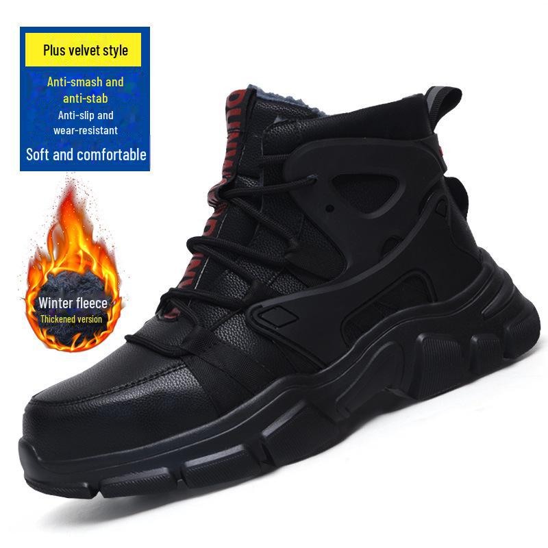 

Мужские водонепроницаемые антипрокольные рабочие ботинки с высоким голенищем Size 38, cotton