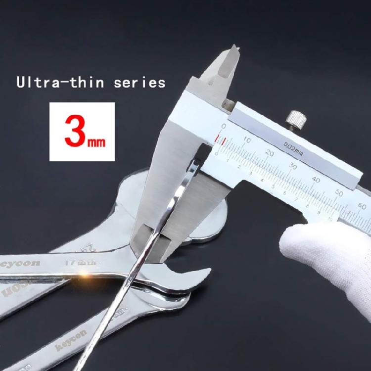 2Pcs Open Ended Spanner Double End Wrench Ultra Thin Metric Wrench Spanner 3mm
