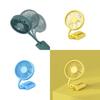 Portable Usb Clip-on Mini Fan With Left Right Oscillation 70.5g Lightweight 10 Square Meters Coverage White