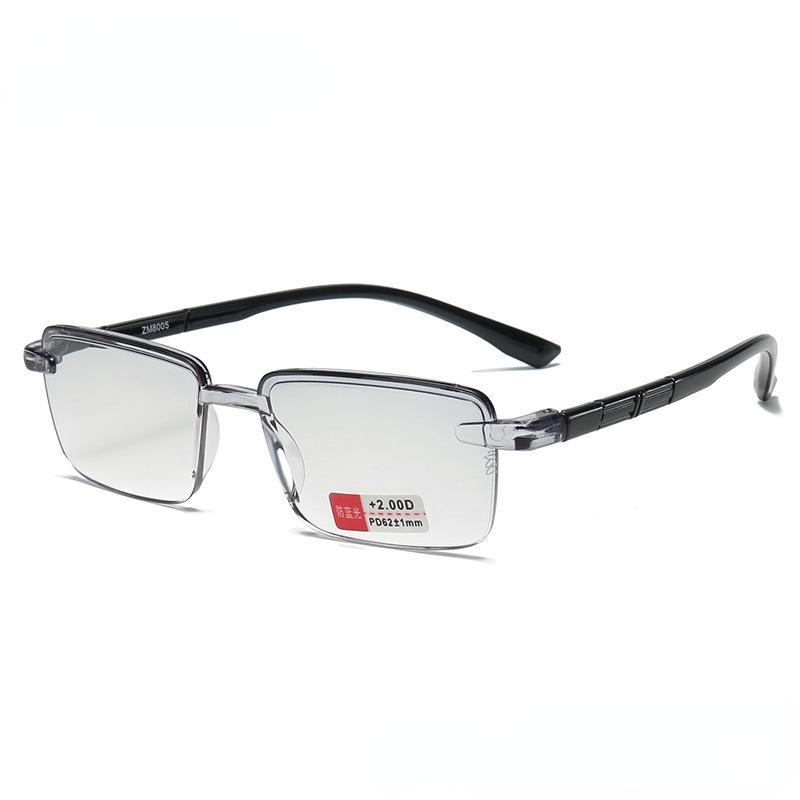 Anti Blue Reading Glasses Men Business Presbyopia Glasses Retro Frameless Cut Edge Hyperopia Glasses Eye Glasses For Women