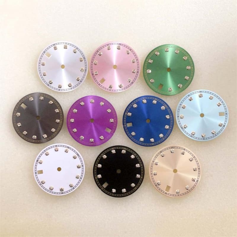 Movement Watch Literal 28.5mm NH35 Automatic Dial NH36 Golden Solar Pattern Edge Watch Accessories