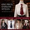 Polyester JK Collar Pin No Tie Needed Neck Ornament Fashion Chain Neck Accessory  Shirt Match