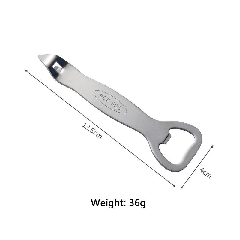 Thickened 304 Stainless Steel Beer Bottle Opener Portable Bottle Opener Cap Opener Restaurant Kitchen Accessories Small Tools