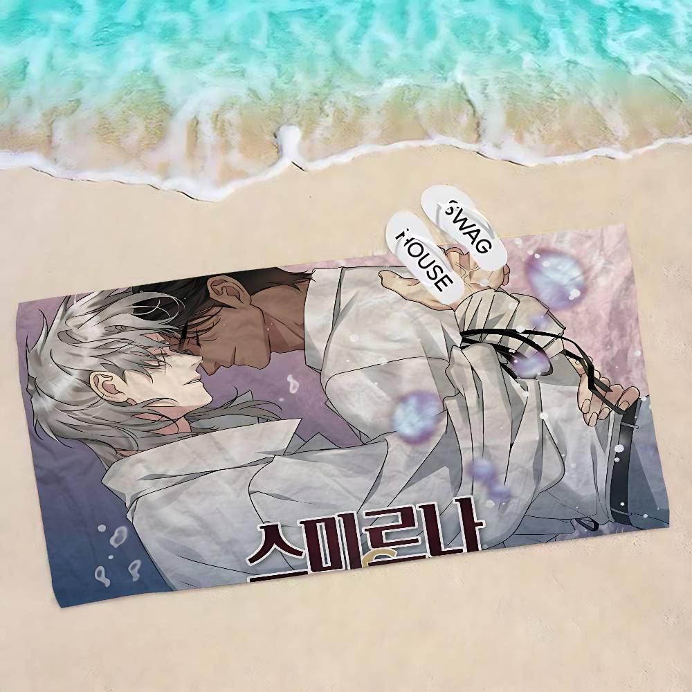 Smyrna und Capri bl Anime Große Mikrofaser Strandtücher Schnelltrocknendes Handtuch Sandstrandtücher Pooltuch für Reisen Schwimmbad Yoga