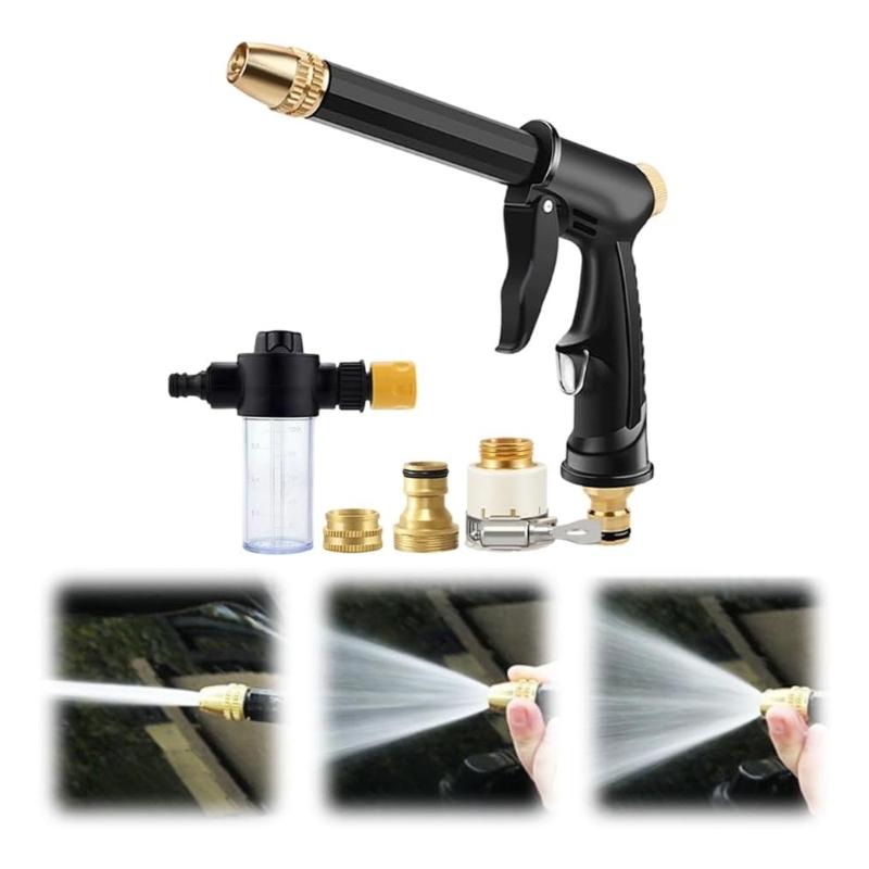 Multipurpose High Pressure Sprayer Guns Heavy Duty With 3 Jet Modes Ideal For Washing Cars And Cleaning Outdoor Area
