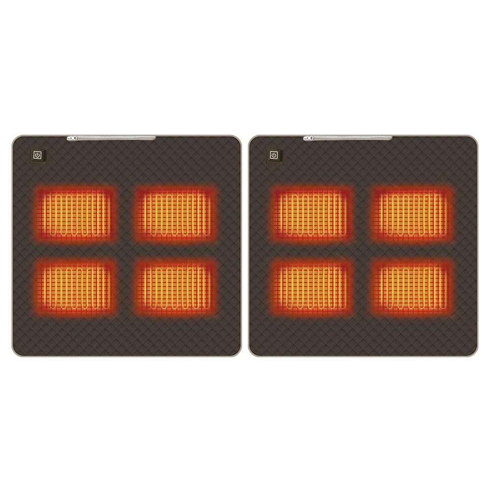 

Складное кресло для кемпинга с 4 зонами подогрева, подогреваемая подушка, 3 регулируемых температуры, греющий коврик, подушка, зарядка Type-C/USB для путешествий на открытом воздухе