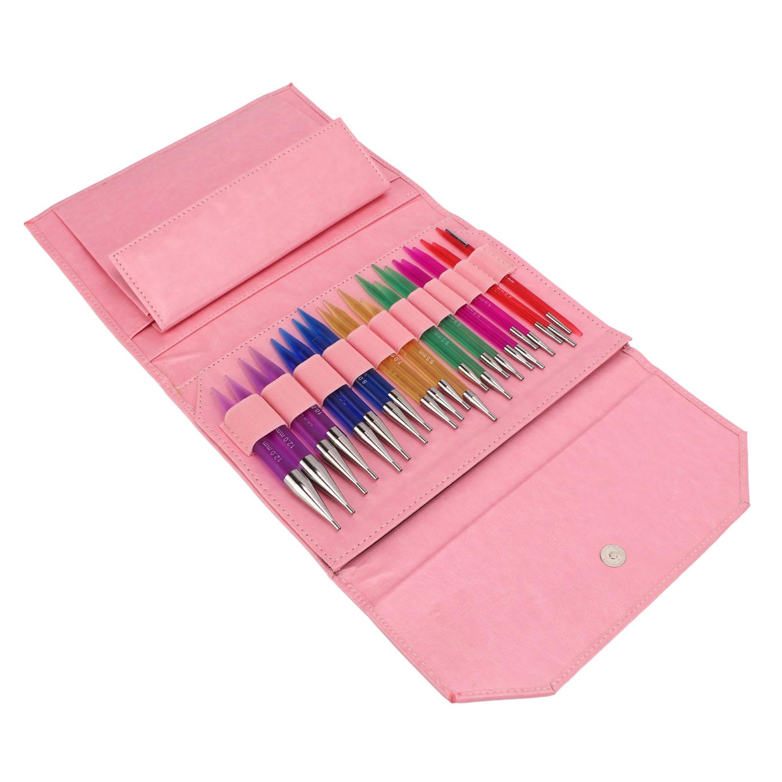 

Набор для вязания из 12 пар, 12 разных размеров, удобная ручка, глянцевый полированный внешний вид, акрил