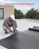 Roll Roofing, 20 x 20 ft, 45 mil EPDM Rubber Roofing, Long Lifespan & Weather-resistant, Withstands Harsh Temperatures, Flexible & Easy Installation,