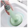 Flexible High-pressure Toilet Plunger, Manual Non-rechargeable Drain Pipe Clog Remover, Durable Plastic Pipe Dredging Equipment