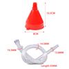 Car Refueling Funnel + Detachable Hose Gasoline Engine Oil Additive Motorcycle Farm Machine Use Convenient Anti-leakage Filler