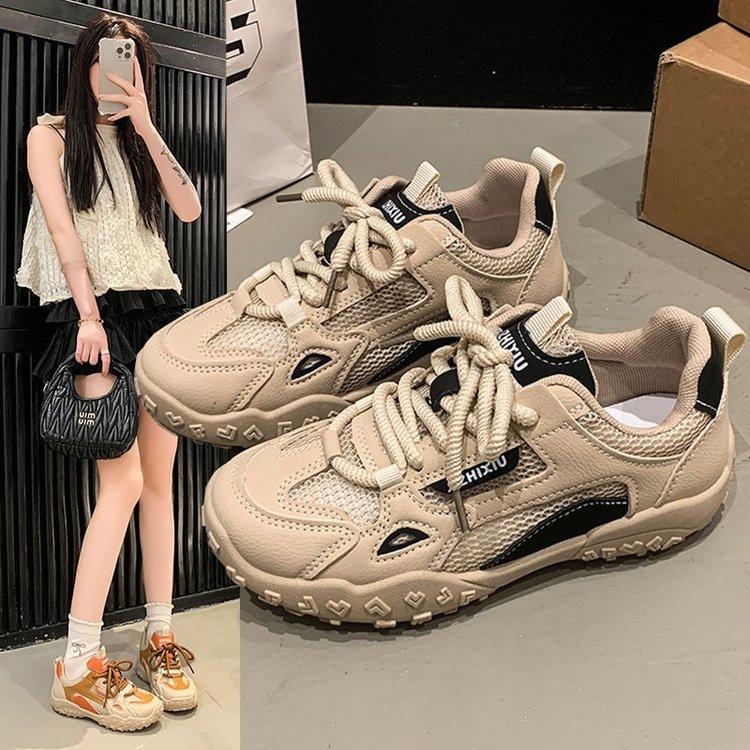 Retro Women's Spring Mesh Daddy Shoes Sports Casual