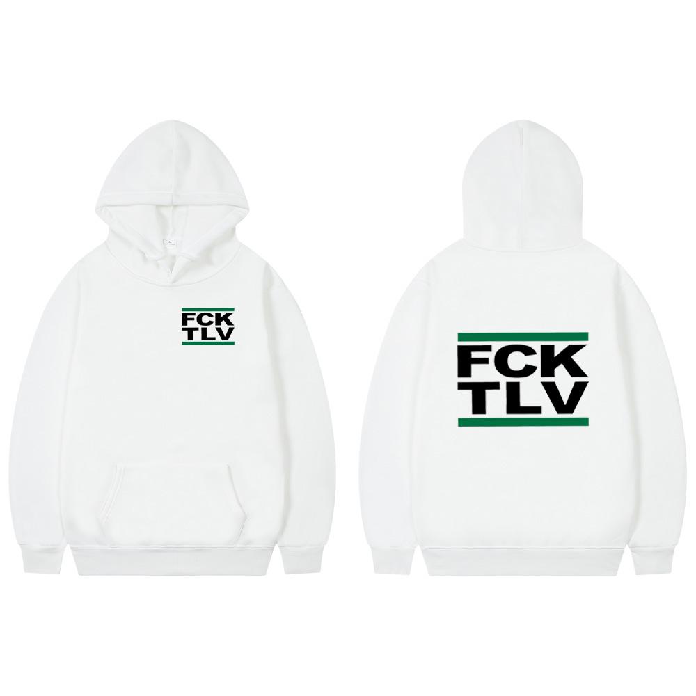 FCK TLV 2D Print Sweatshirts Women Unisex Fashion Hoodie 