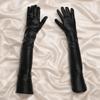 Black Clubwear Costumes Cosplay Accessory Leather Fetish Long Latex Gloves Adult Sexy