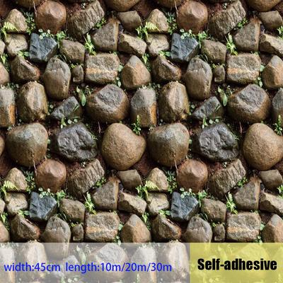 3D Retro Simulated Stone Waterproof Self-adhesive Wall Paper Restaurant Bar Background Art Mural Wall Stickers Living Room Wall Decoration