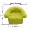 Large Round Comfortable Plush Kennel Plush Blanket Dual-use One Pet Kennel Dog Sofa Bed Pet Supplies Washable Soft Warm Nest Bed