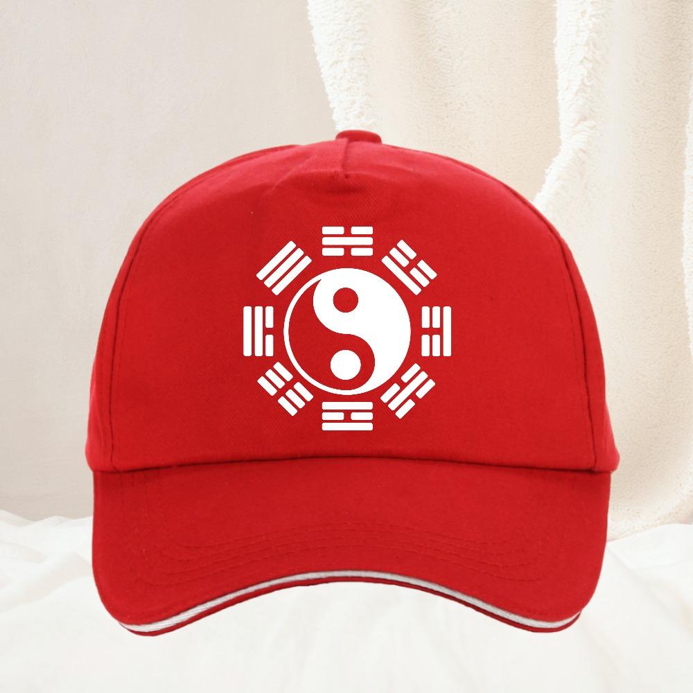 BAGUA YIN YANG SYMBOL I CHING TAOISM TAI CHI FENG SHUI PAKUA hat Trendy Baseball Caps Gift Adjustable