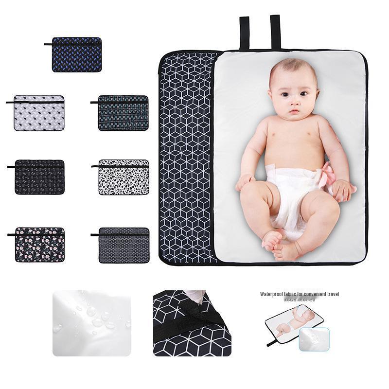 Multi-Purpose Foldable Diaper Bag with Waterproof Changing Pad
