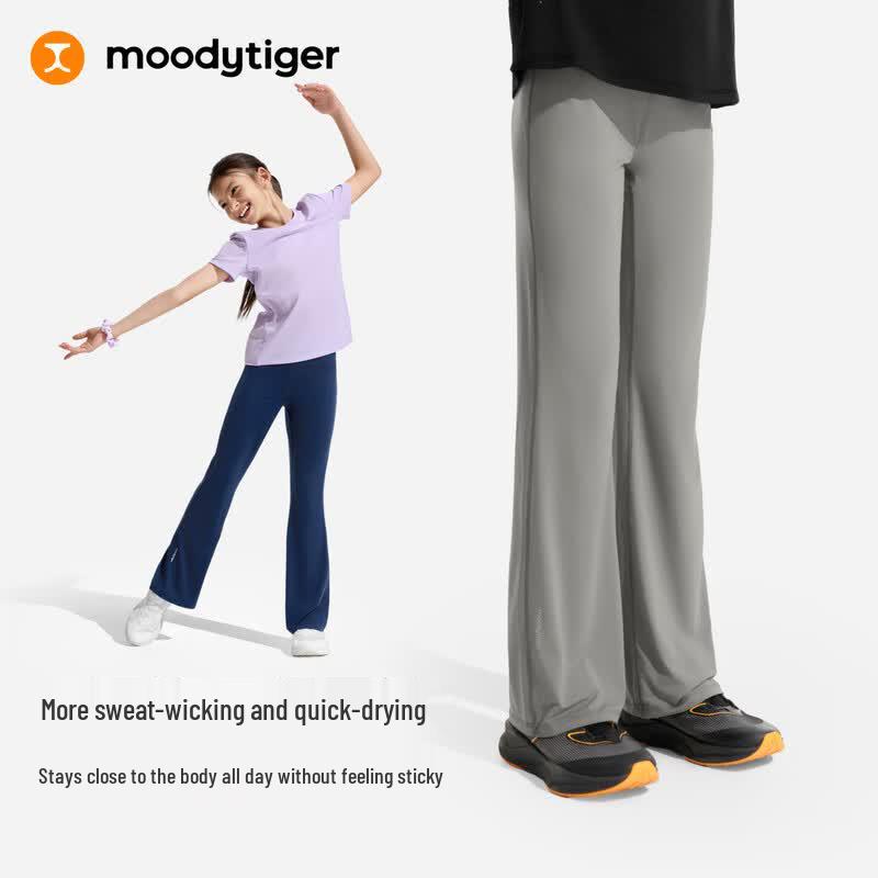 Moody Tiger Girls' Xiaoyunduo A Pro Cooling Micro-Flare Leggings