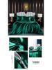 Japanese Style Silky Solid Color Bedding Set - Includes Sheet and Two Pillowcases for a Cool, Nude Sleeping Experience in Summer.
