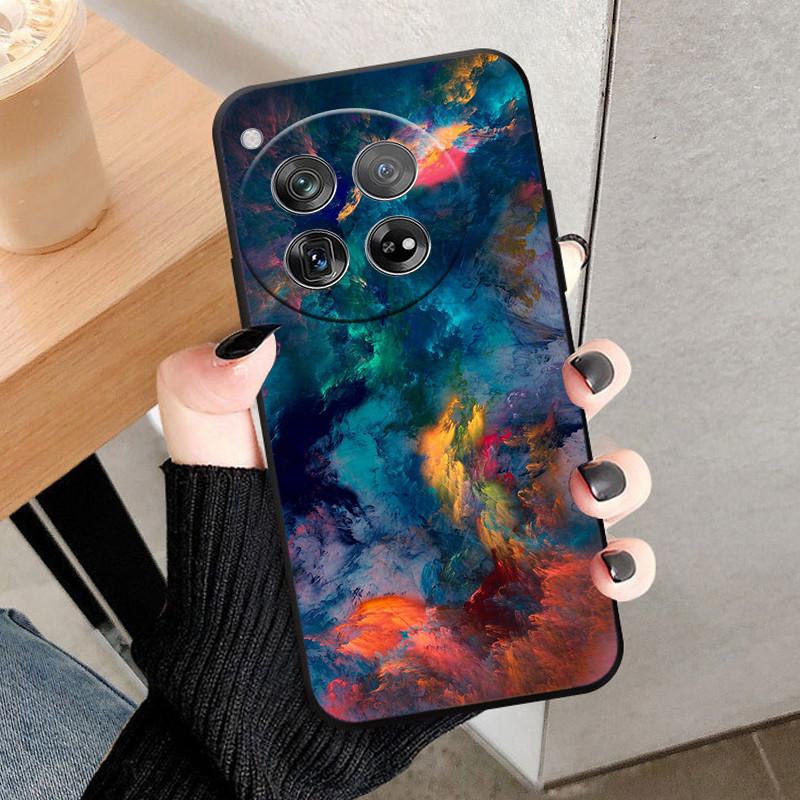 Etui Osłona Na OnePlus 12 Na OnePlus12 Fundas Nowe Czarne Miękki Silikon TPU Ochronne Etui Na Telefon Dla One Plus 12 Zderzak Coque