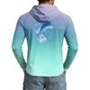 Men's UPF50+ Sun Protection Hoodie Lightweight Stretch Long Sleeve Outdoor Fishing Running Sports Shirt with Hood