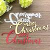 Christmas Letter Design Metal Cutting Dies Craft Embossing Scrapbooking Stamps for Card Making Decor