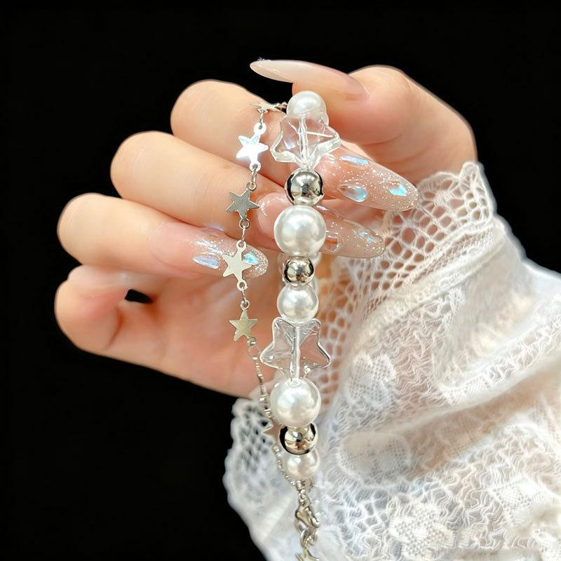 Double-layer Star Bracelet, Women's High-end Sense, Sweet Temperament, Multi-layer Stacked Beaded Jewelry, Niche Design, Versatile Accessories