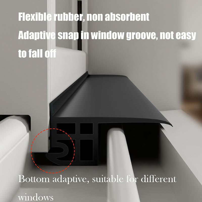 Window waterproof baffle rainproof backflow sealing strip balcony sill water guide bar house leakage maintenance adhesive strip