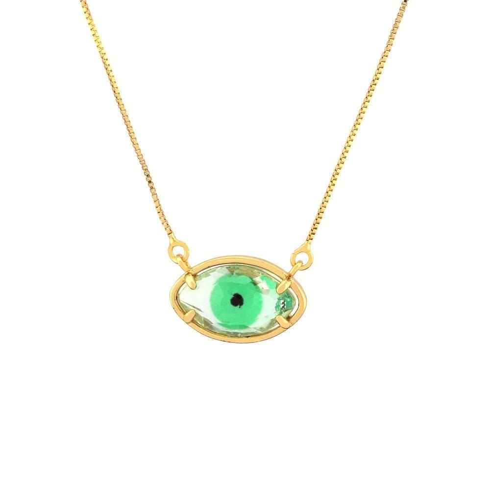 Schmuck Augen Schlüsselbein Kette Verstellbar Glas Pullover Kette Coole Dämonen Augen Halskette Mädchen