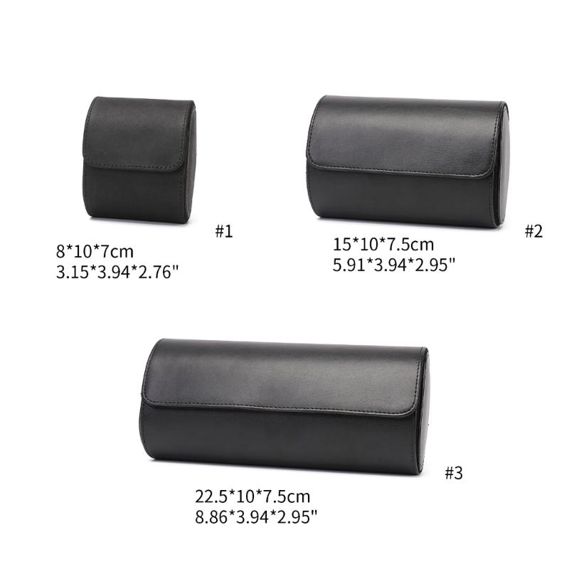 Travel Watch Box Luxury Leathers Waterproof Watch Storage Bag Dustproof Mechanical Watches Snap Button Bag Organizer