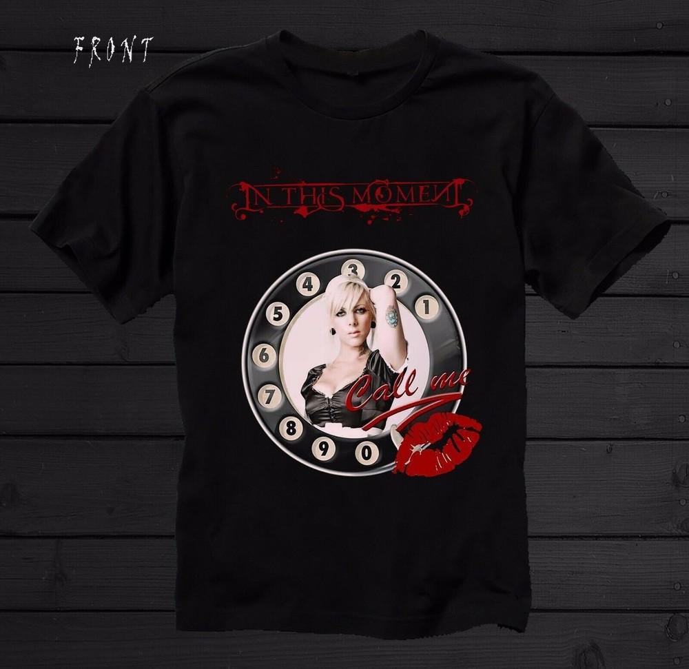 

IN THIS MOMENT - Call Me Brink Brink Black Cotton T-shirt S-234XL C219 Unisex T-Shirt XXXL