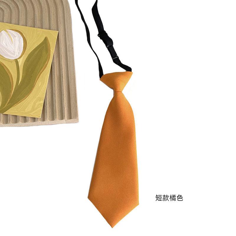 Children's Ladies Solid Color neck tie JK No-Hit Candy Cute Striped Flowers neck tie Small Tie Decorative College Style