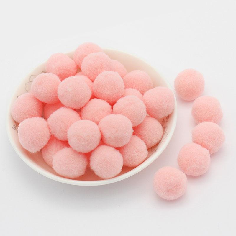 Colored Pompoms 81015202530Mm High Elasticity Soft Diy Pom Poms Fuzz Ball Pompom For Crafts Wedding Decor Kid Creative Toy