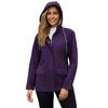 Water-resistant Hooded Windbreaker Jacket Women Fleece Coat Long Sleeves Autumn Winter Outerwear Trenches Coats