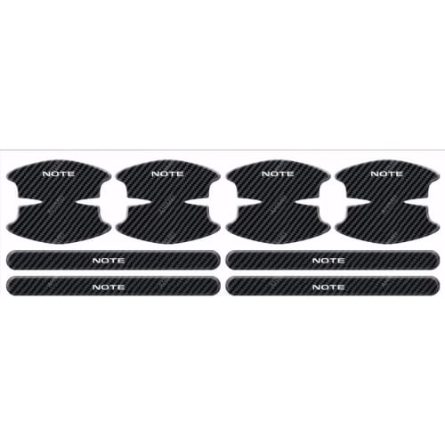 Door Handle Protector Notebook Nissan Scratch Prevention Abrasion Resistant Car Body Paint Protection Carbon Pattern Waterproof Material High Temperat