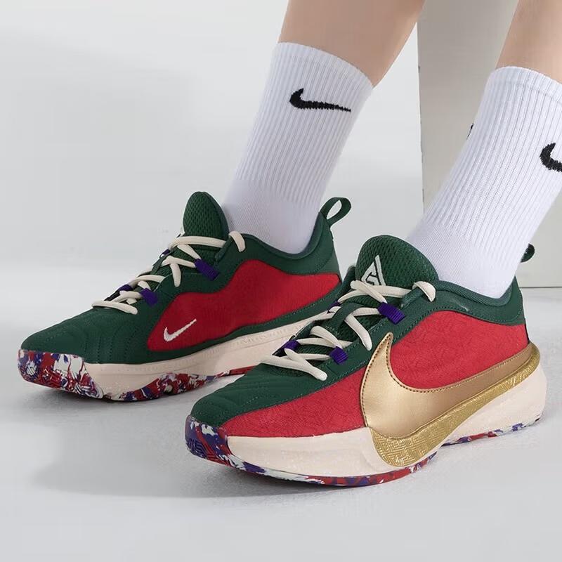 Nike Zoom Freak 5 NRG GS Keep It A Buck Barnesko Rød Gym-rød Court-lilla DZ4486-600