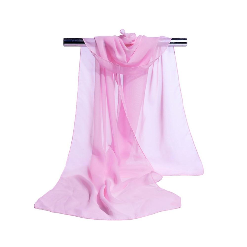 Solider Schal für Damen Stola Nacken Dünn Damen Chiffon