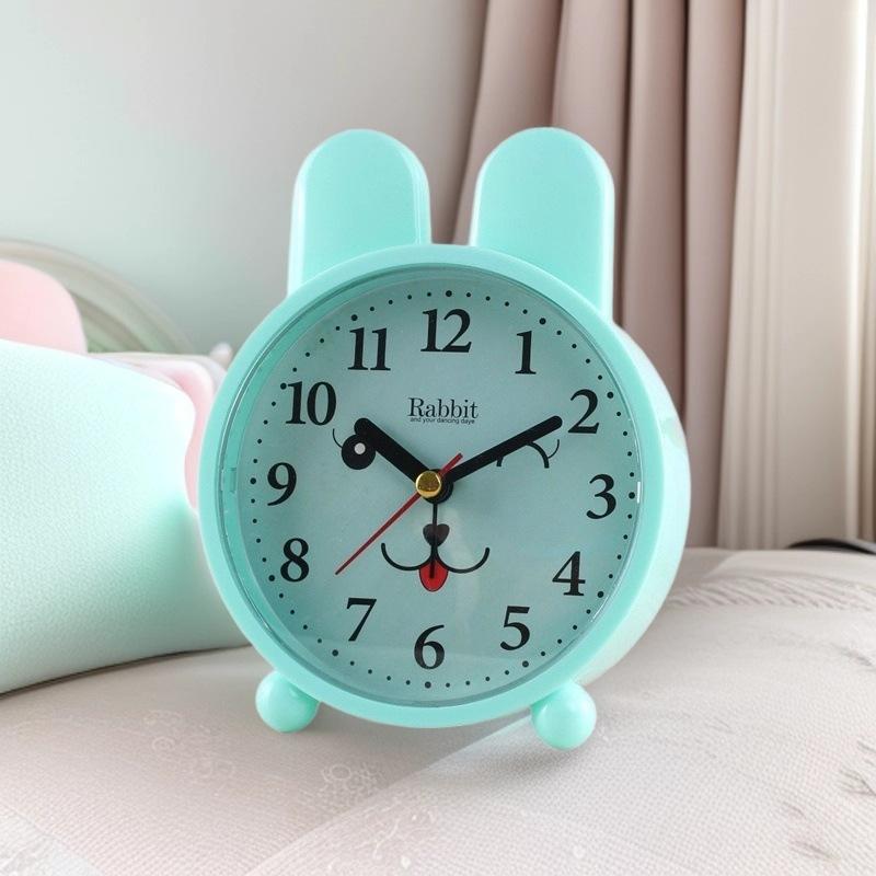 Fashion silent alarm clock student dormitory small alarm clock children's bedroom desktop clock cartoon