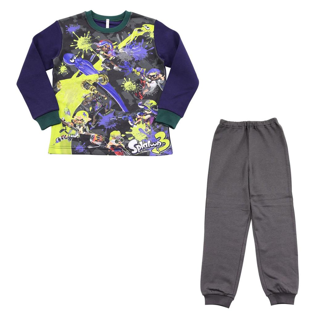Bandai Splatoon 3 Boys' Glowing Fleece Pajamas 571