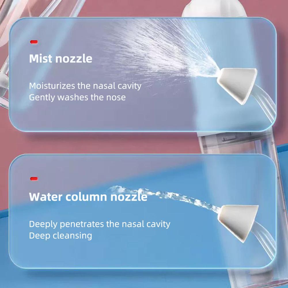 Electric nasal cleaning device designed specifically for families