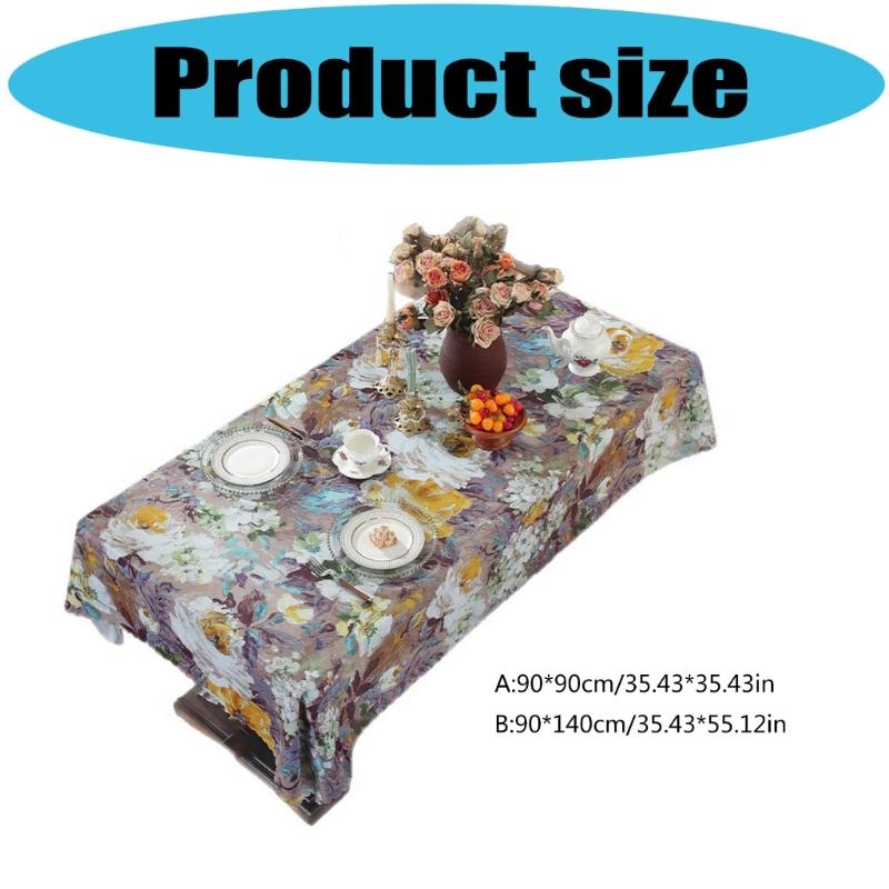 Stylish American Art Table Cover Scratch Resistant Polyester Multipurpose Home Decoration Accessory