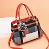 Fashionable Female Handbag With Large Capacity And Inner Zipper Pockets For Daily Carry