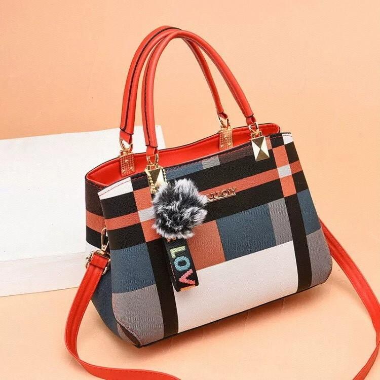 Fashionable Female Handbag With Large Capacity And Inner Zipper Pockets For Daily Carry