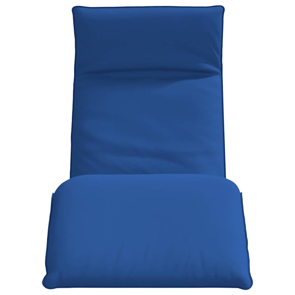 Foldable Sun Lounger Royal Blue 175 X 54 X 8.5 Cm Oxford Fabric