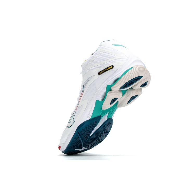 Mizuno Wave Lightning Z7 Mid Volleyball Training Shoes Unisex Sneakers White Blue V1GA225048