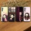 Demon N-Nezuko Phone Case For Samsung S25,S24,S21,S22,S23,S30,Ultra,S20,Plus,Fe,Soft Silicone Black Cover