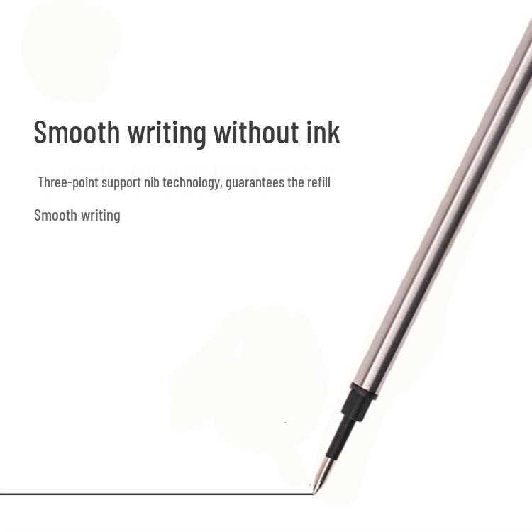 Universelle Schwarze Kugelschreiber-Mine mit Rundspitze - Metall Carbon, Neutral und Nachfüllbar